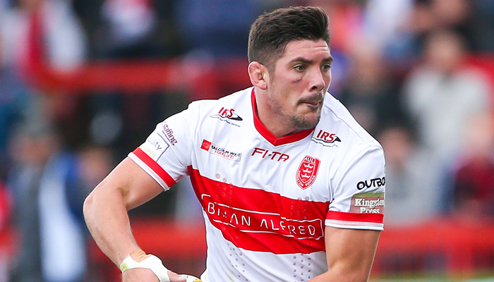 Chris Clarkson playing for Hull KR during the 2016 Super League season.
