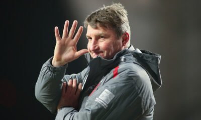 Tony Smith, as manager of Hull FC, waves