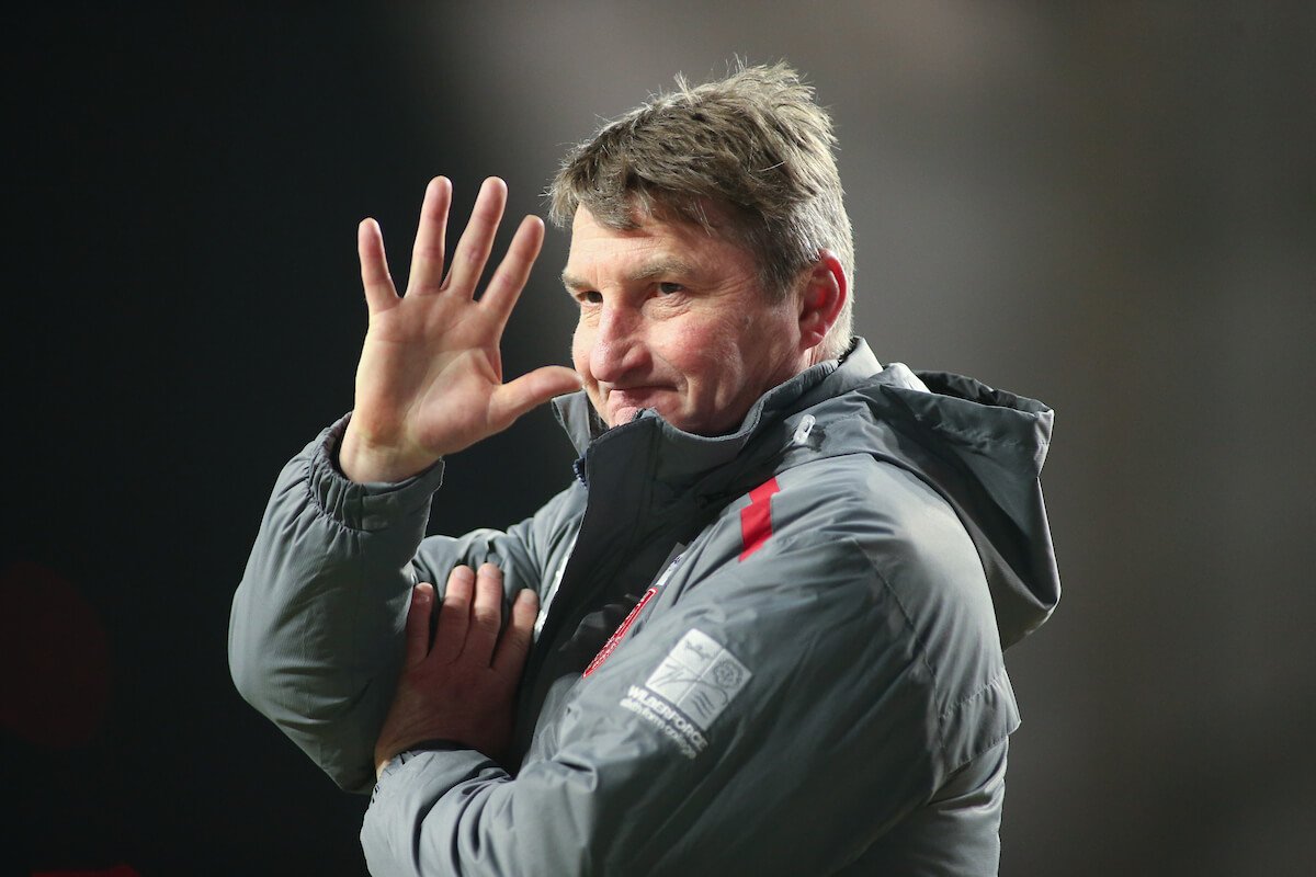 Tony Smith, as manager of Hull FC, waves