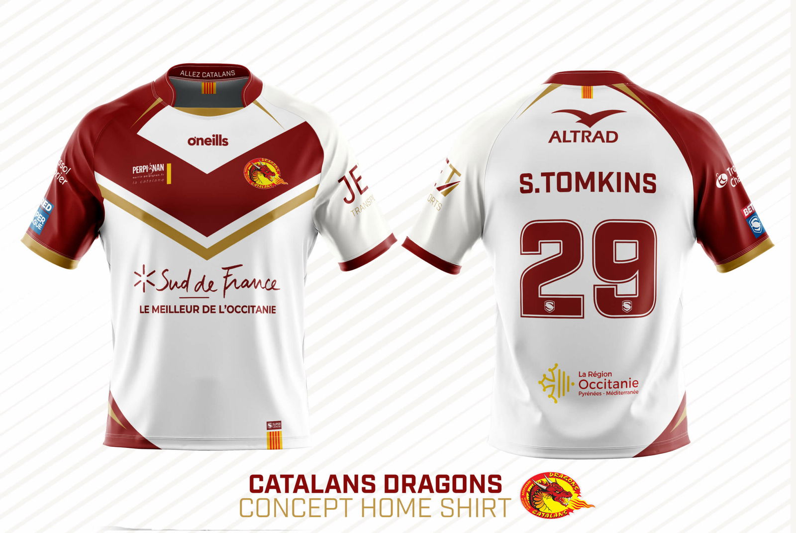 Maillot dragon catalan discount 2020