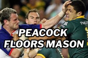 Watch: Jamie Peacock and Willie Mason trade blows after cheap shot on Stuart Fielden