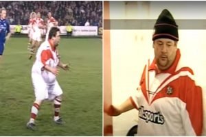 Watch: Johnny Vegas officially plays for St Helens in 2005