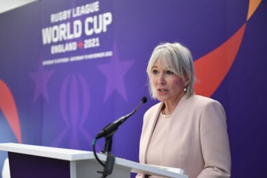 Conservative Culture Secretary Nadine Dorries confuses rugby codes in cringe speech at Rugby League World Cup event