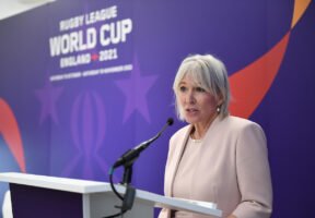 Conservative Culture Secretary Nadine Dorries confuses rugby codes in cringe speech at Rugby League World Cup event