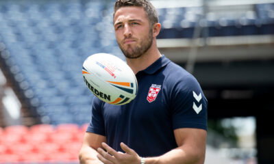 Sam Burgess in England training attire