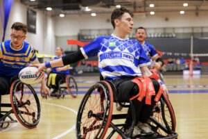 Halifax Panthers star appears in rivals' wheelchair taster sessions as legacy of World Cup win continues