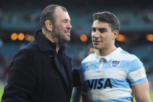 Lebanon coach Michael Cheika leads Argentina to stunning 30-29 win over England at Twickenham just two days after Rugby League World Cup match