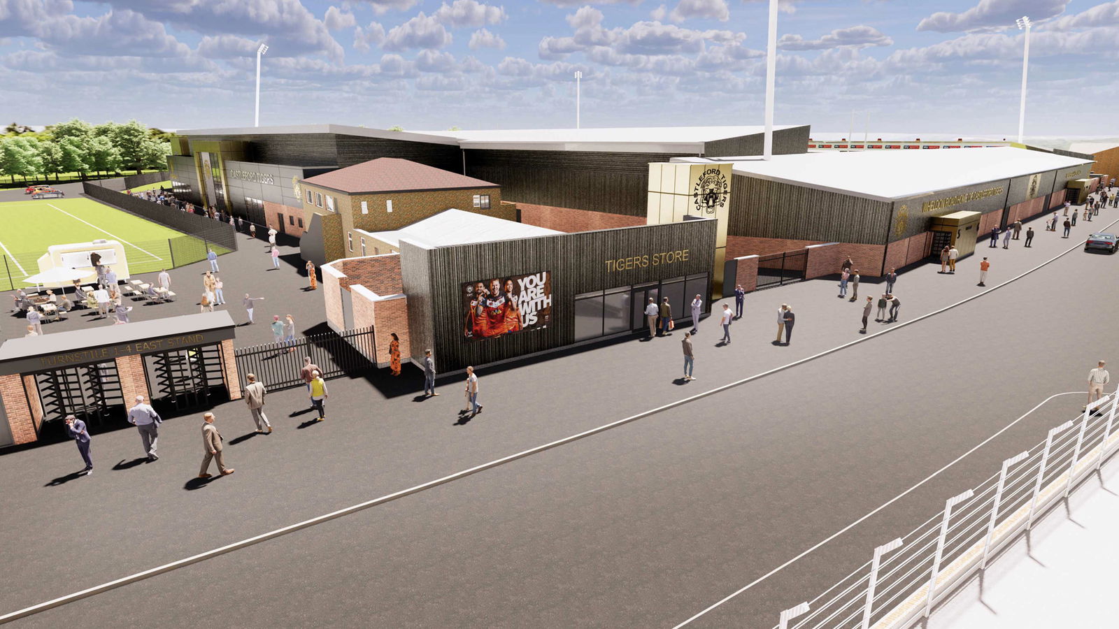 Castleford Tigers redevelopment at heart of £200m plan for town - BBC News