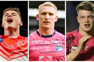 How many academy products each Super League side has in their first 17