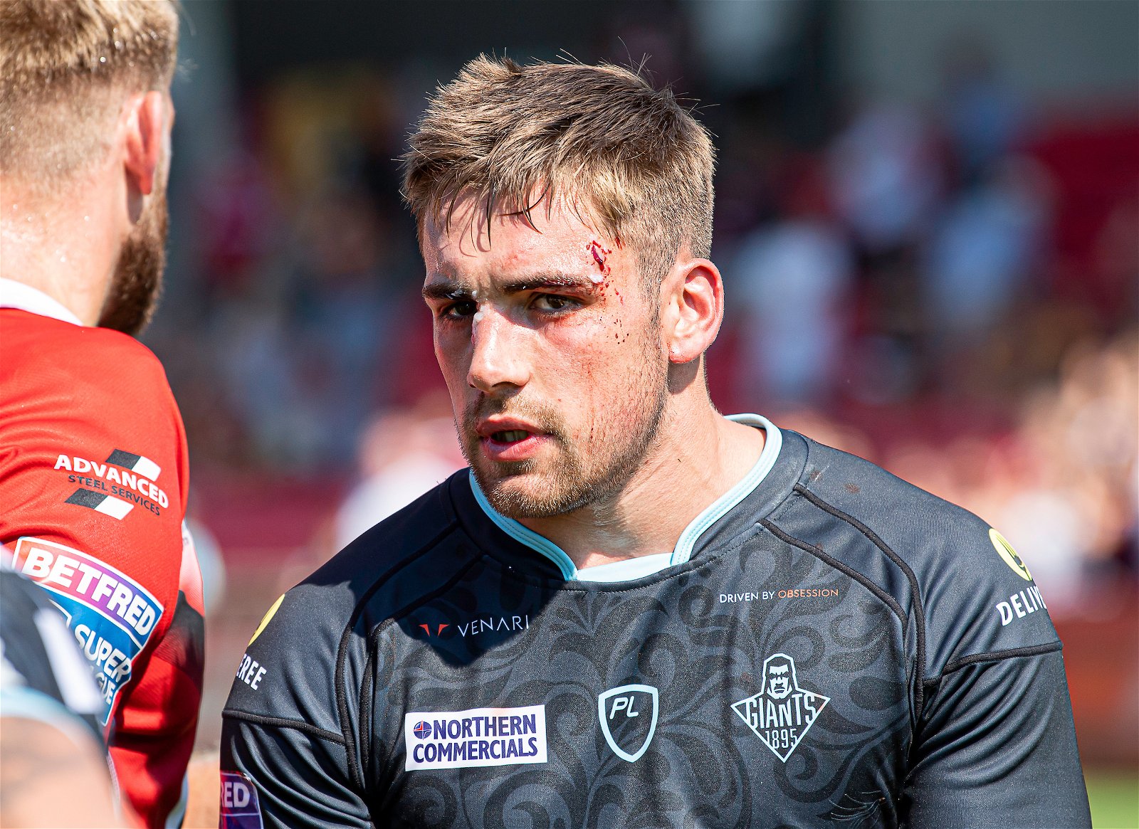 Sam Hewitt at Huddersfield Giants with an injury