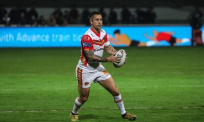 Former NRL champion Mitchell Pearce playing for Catalans Dragons