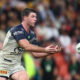 Chad Townsend passes the ball.
