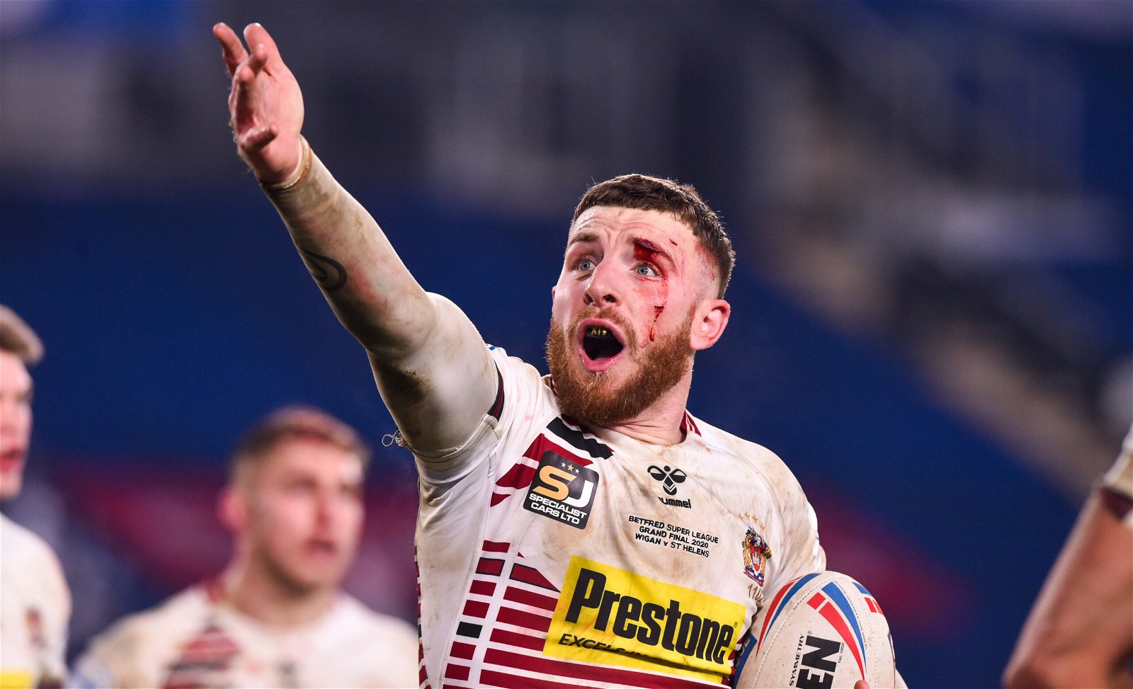Jackson Hastings playing for Wigan Warriors