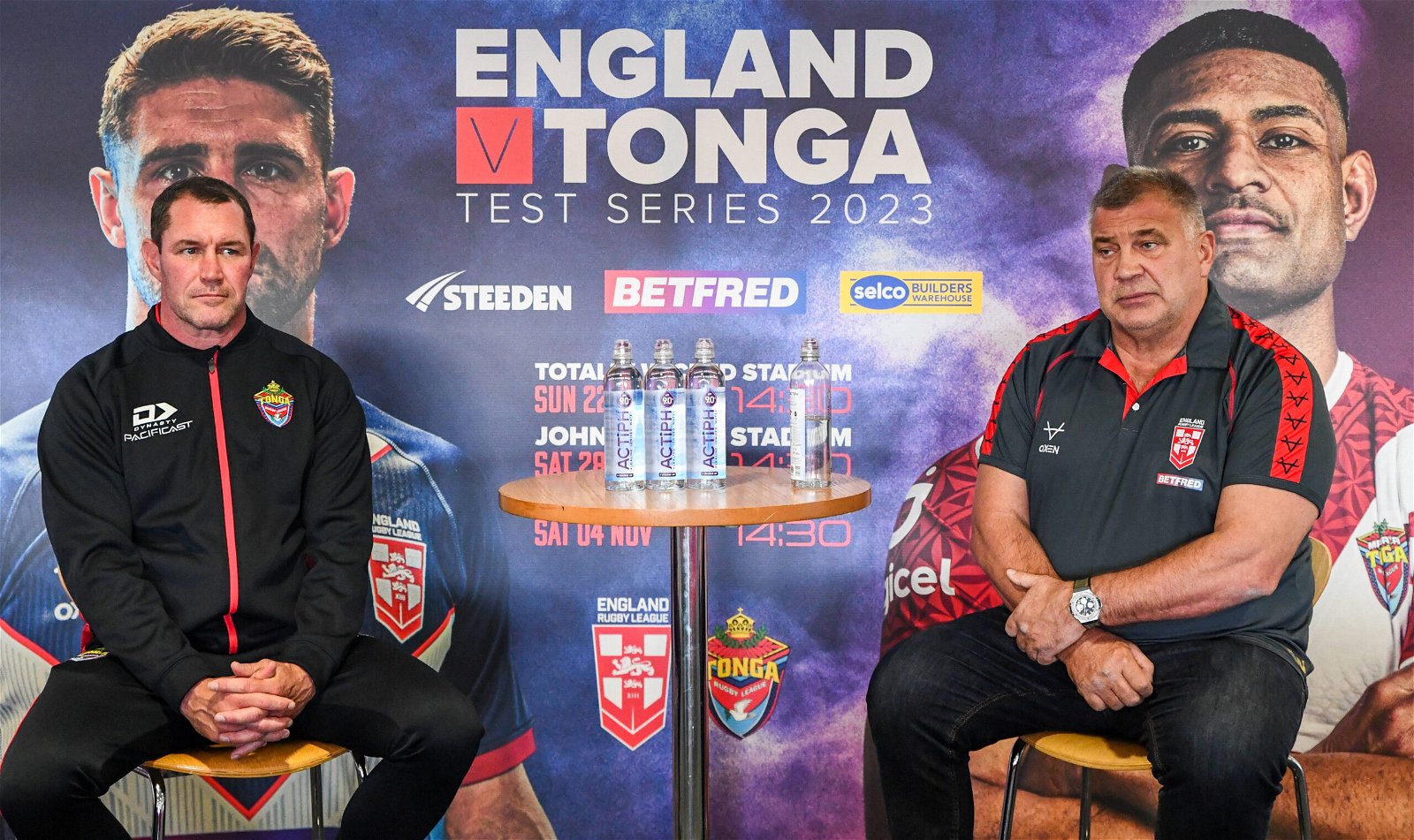 The head coaches of Tonga and England 