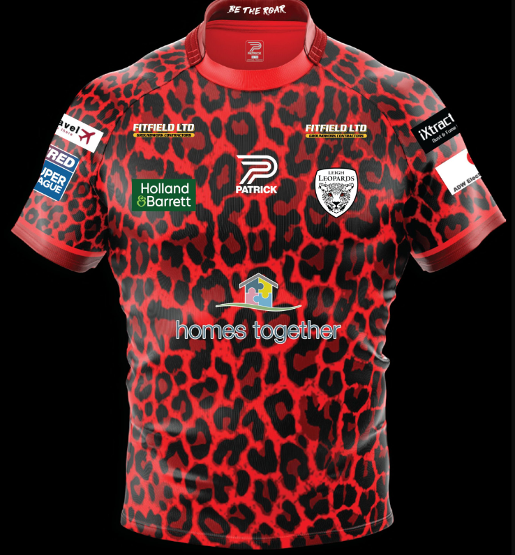Leigh Leopards home kit for Super League 2024