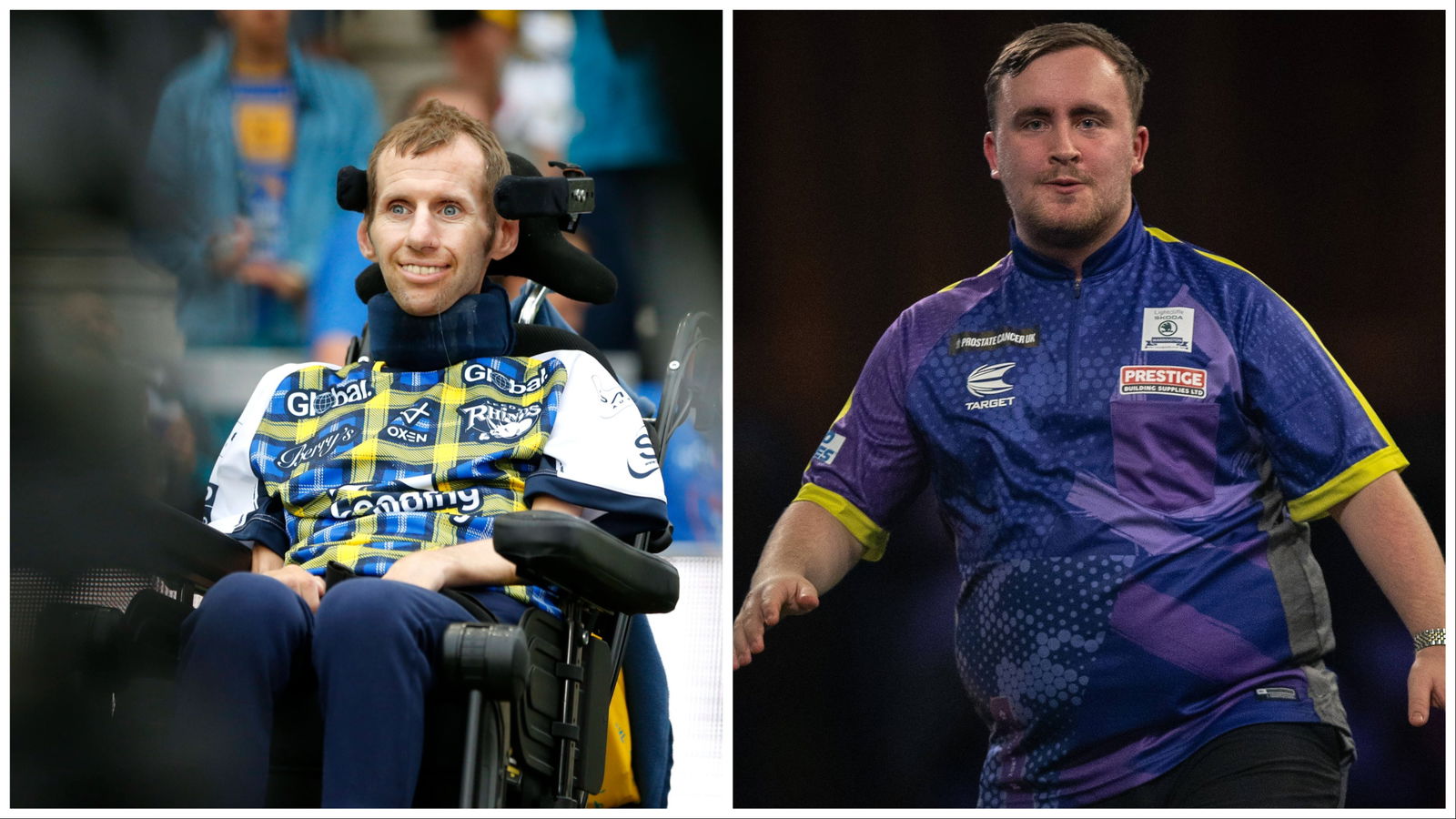 Rob Burrow and Luke Littler, Warrington Wolves fan