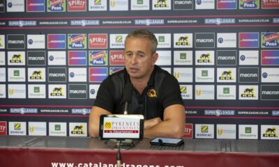 Catalans Dragons head coach Steve McNamara after defeat in the Challenge Cup