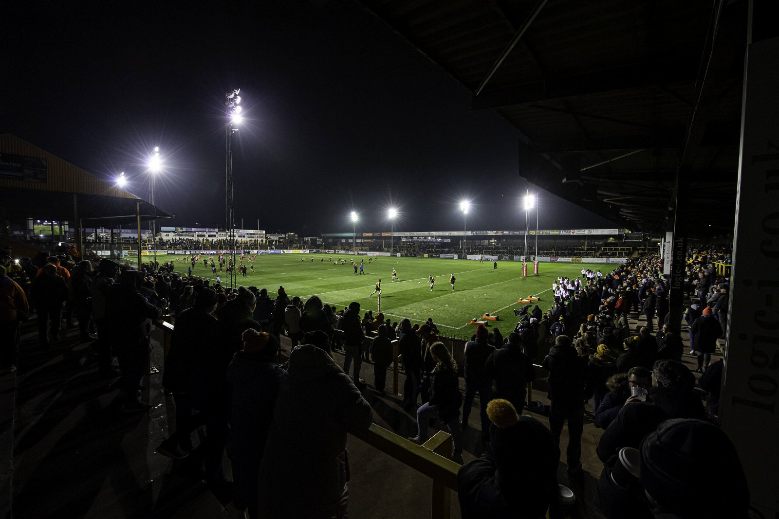 A general view of Castleford Tigers' Mend-A-Hose Jungle at Wheldon Road as they prepare to play Huddersfield Giants in the Super League. 