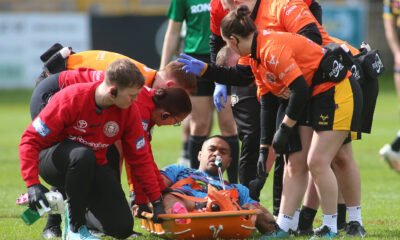 Wigan Warriors player stretchered off against Castleford Tigers.
