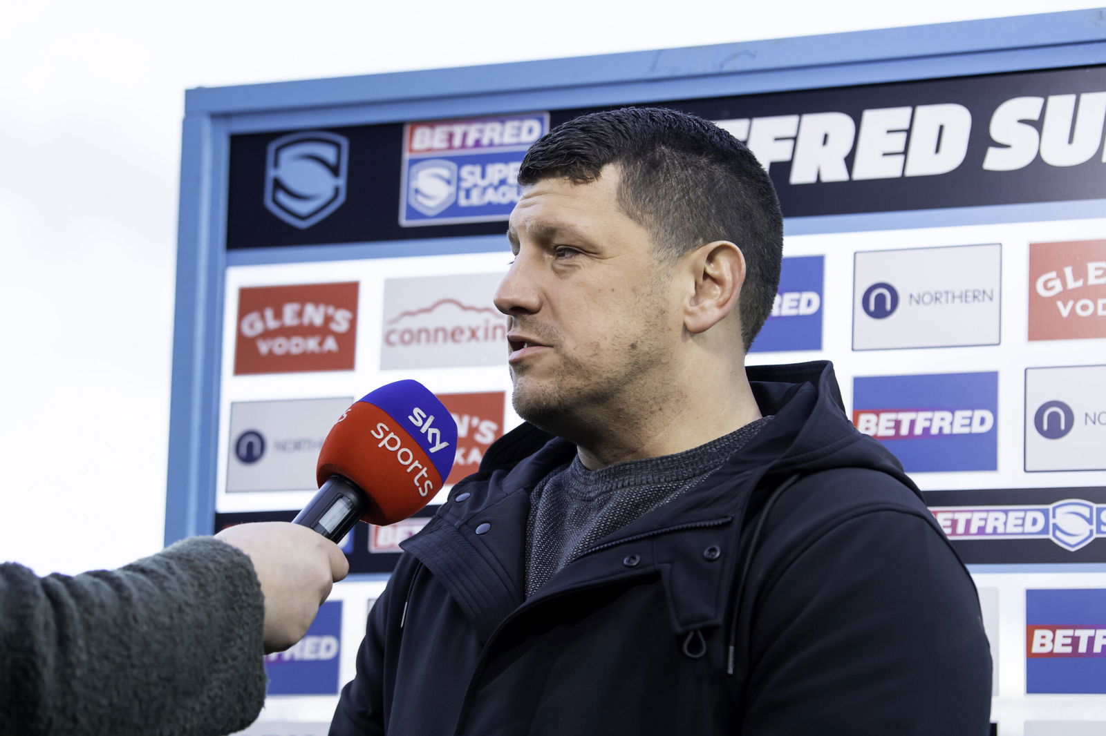 Wigan Warriors Head Coach Matt Peet speaks to the media.