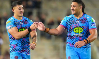 Wigan Warriors Patrick Mago and Tiaki Chan