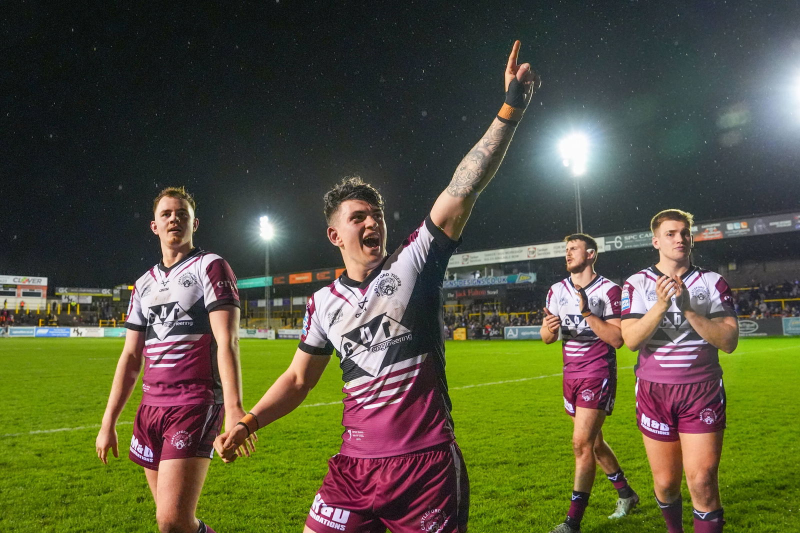 Castleford Tigers are celebrating a Super League win