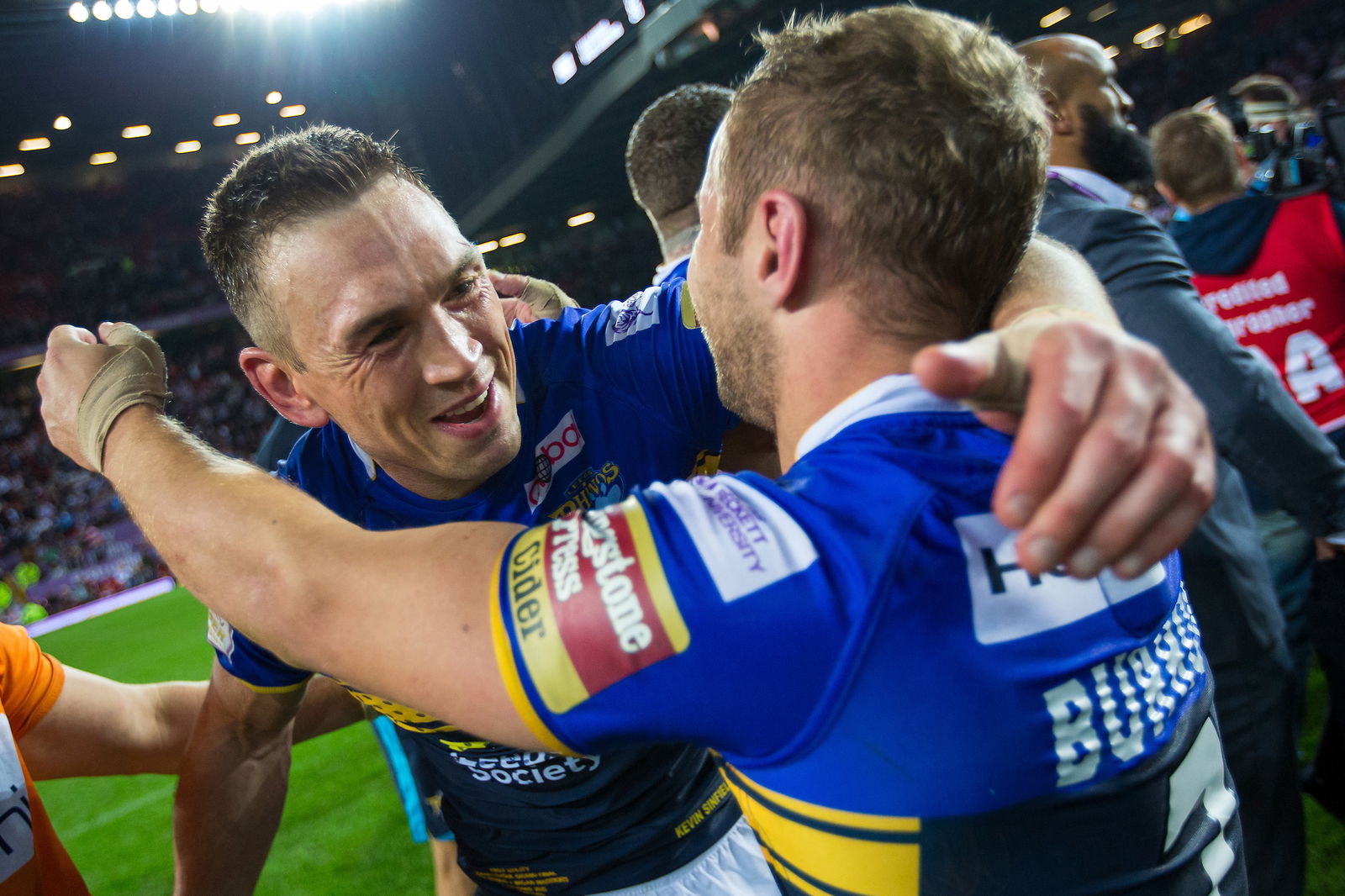 Rob Burrow Brothers in Arms. Kevin Sinfield is as much part of Rob Burrow's life story as anyone else. The pair would lift seven Grand Finals together before raising millions of pounds to combat Motor Neurone Disease.