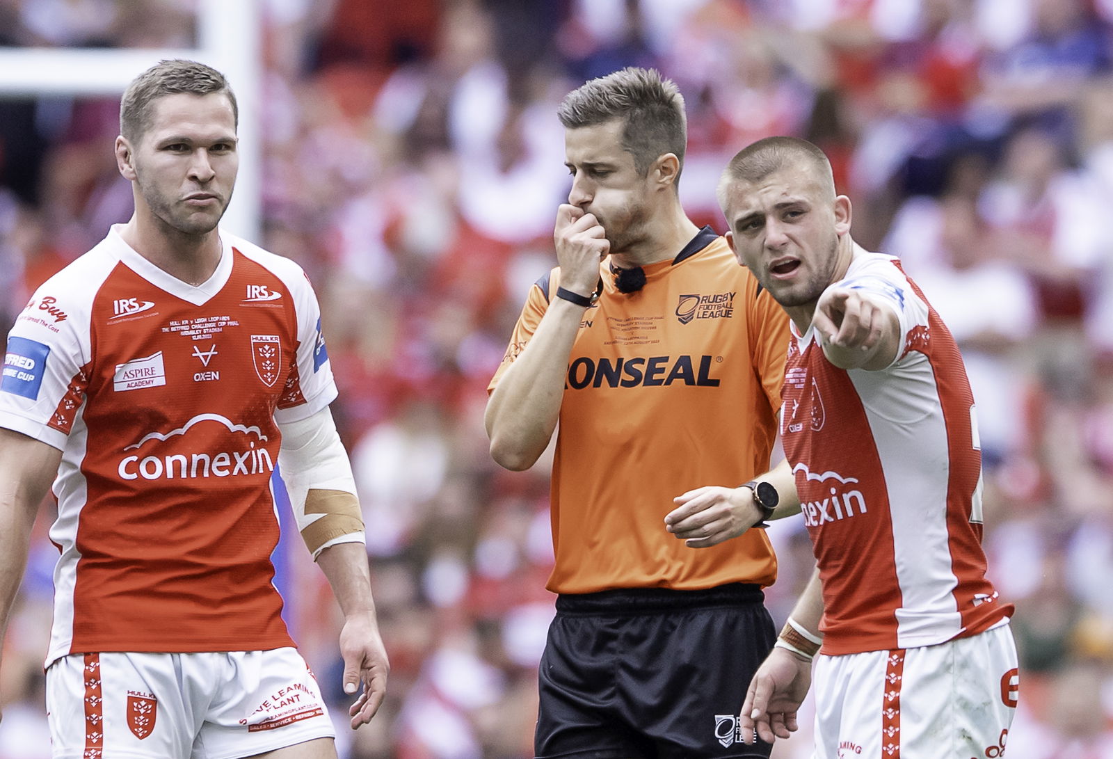 Challenge Cup referee Chris Kendall at Wembley