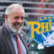 Leeds Rhinos badge and Ian Blease