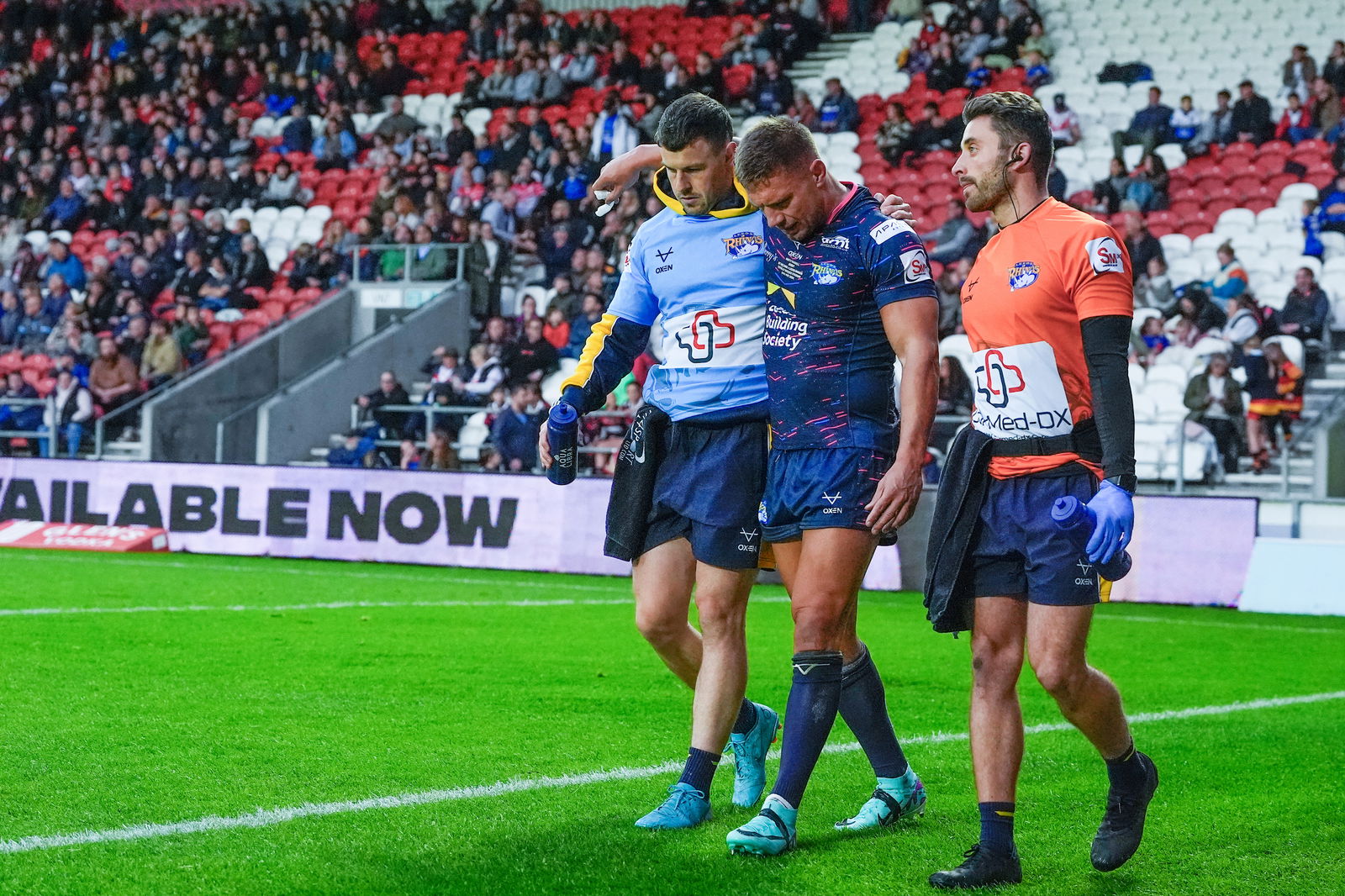 Matty Russell playing for Leeds Rhinos