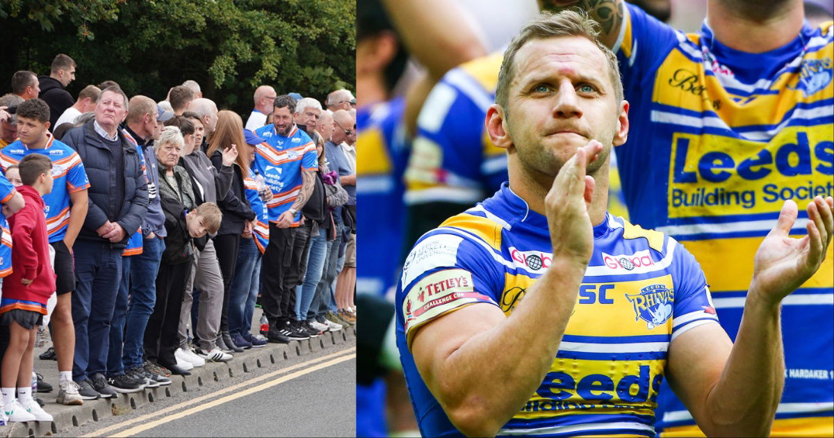 Rob Burrow: Thousands take to streets to honor Leeds Rhinos legend at funeral