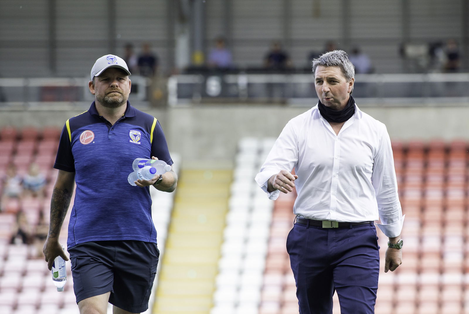 Lee Briers and Steve Price Warrington Wolves Hull FC