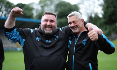 Wakefield Trinity owner Matt Ellis and Daryl Powell