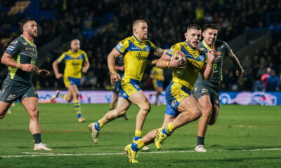 Warrington Wolves v Catalans Dragons match as Danny Walker scores