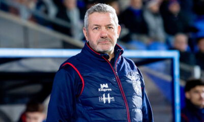 Wakefield Trinity boss Daryl Powell watches on