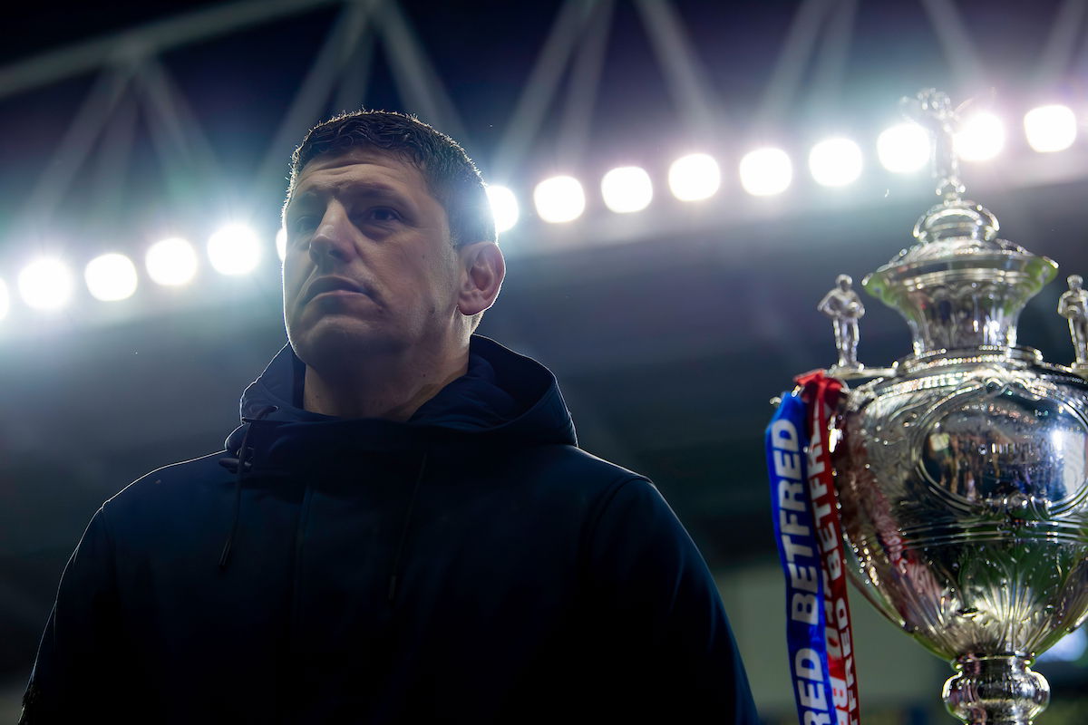 Wigan Warriors boss Matt Peet on the sidelines