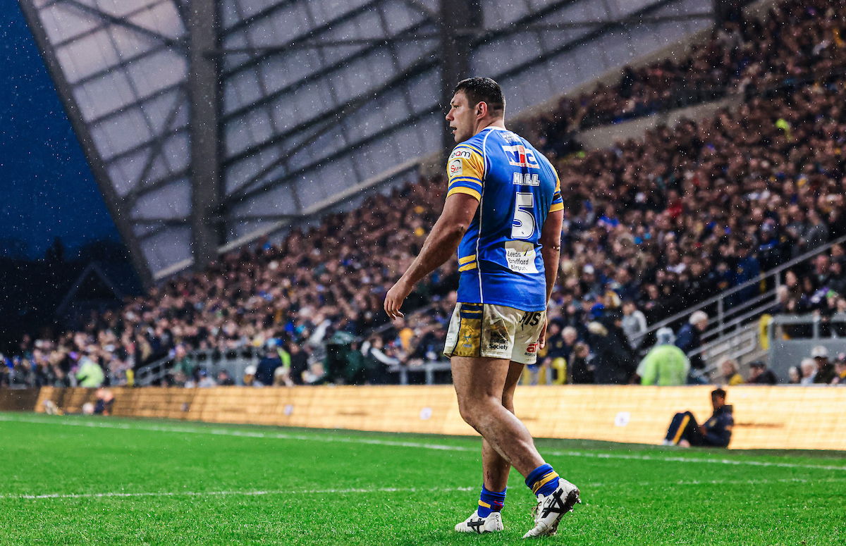 Leeds Rhinos winger Ryan Hall during his 500th game