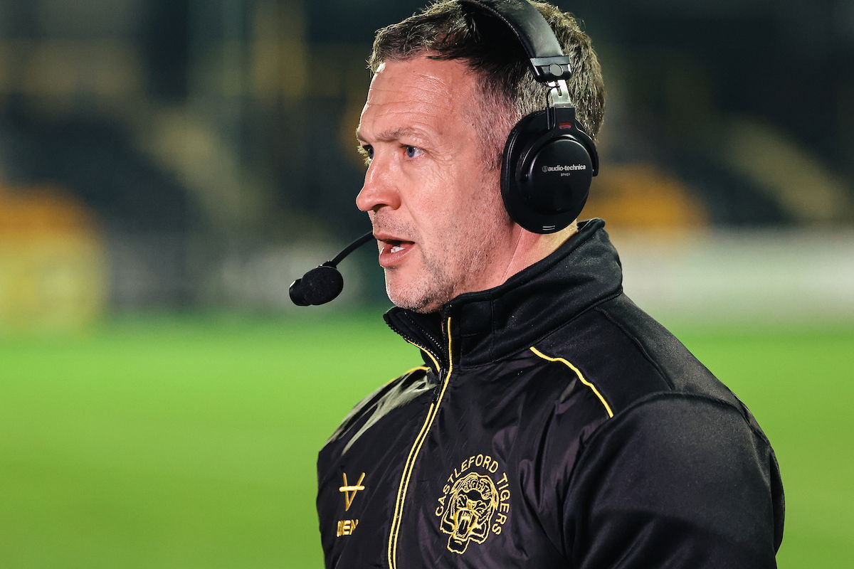 Castleford Tigers boss Danny McGuire on the sidelines