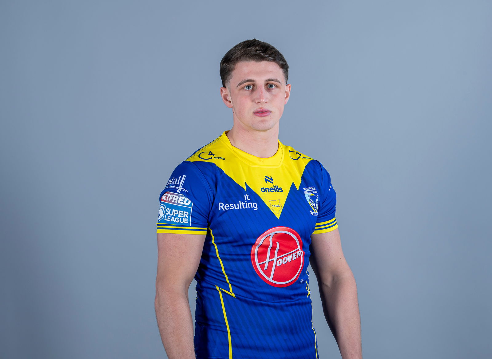 - 25/01/2024 - Rugby League - Betfred Super League - Warrington Media Day - The Halliwell Jones Stadium, Warrington, England - Josh Lynch.