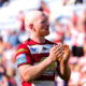 Wigan Warriors captain Liam Farrell applauds the crowd