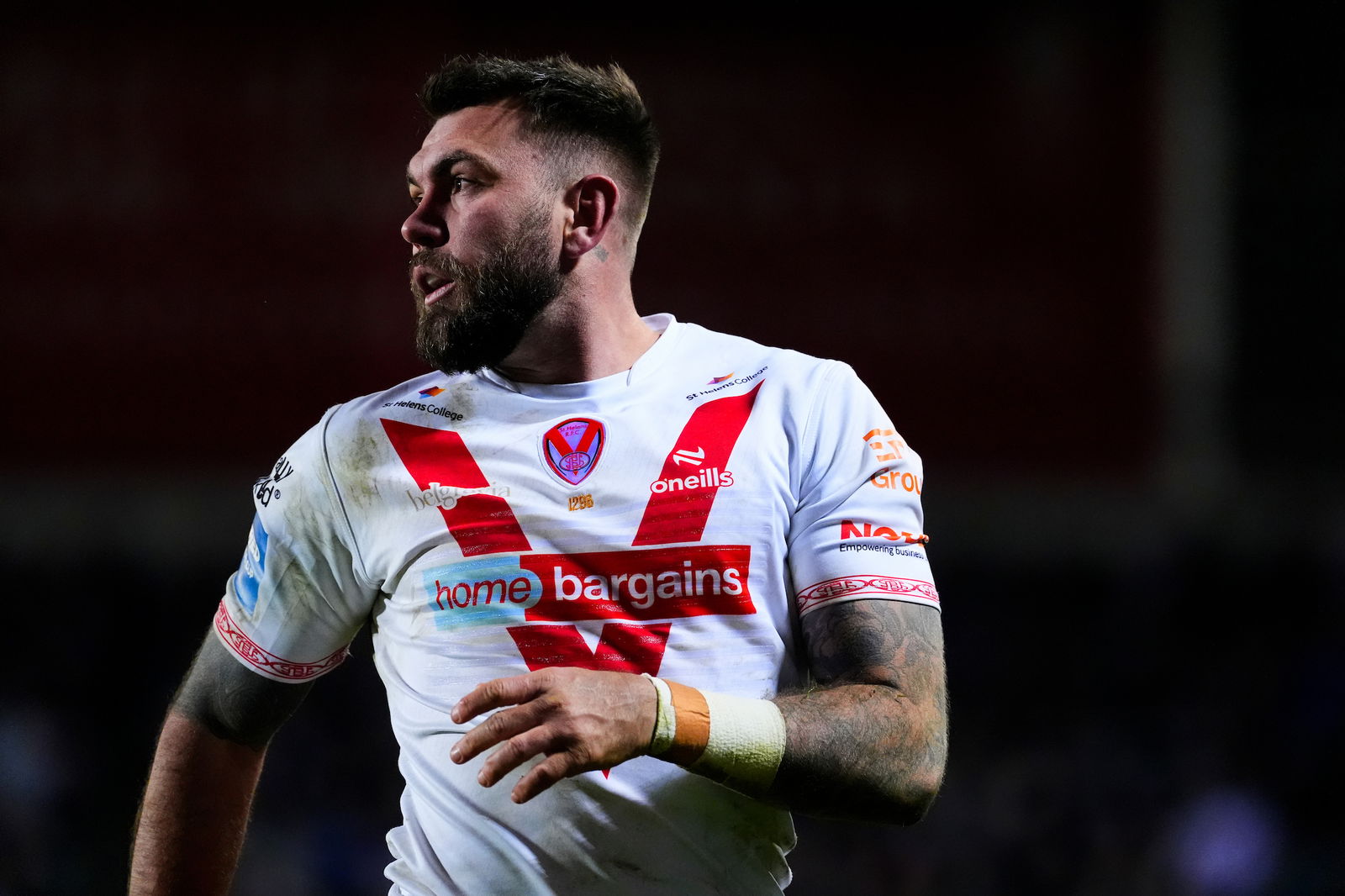 - 14/03/2025 - Rugby League - Betfred Challenge Cup Round 4 - St Helens v Leeds Rhinos - The Totally Wicked Stadium, St Helens, England - Kyle Feldt of St Helens