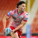 Leigh Leopards halfback Lachlan Lam mid-game
