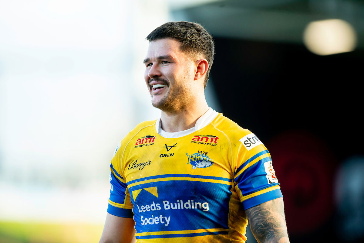 Leeds Rhinos player James Bentley on the pitch