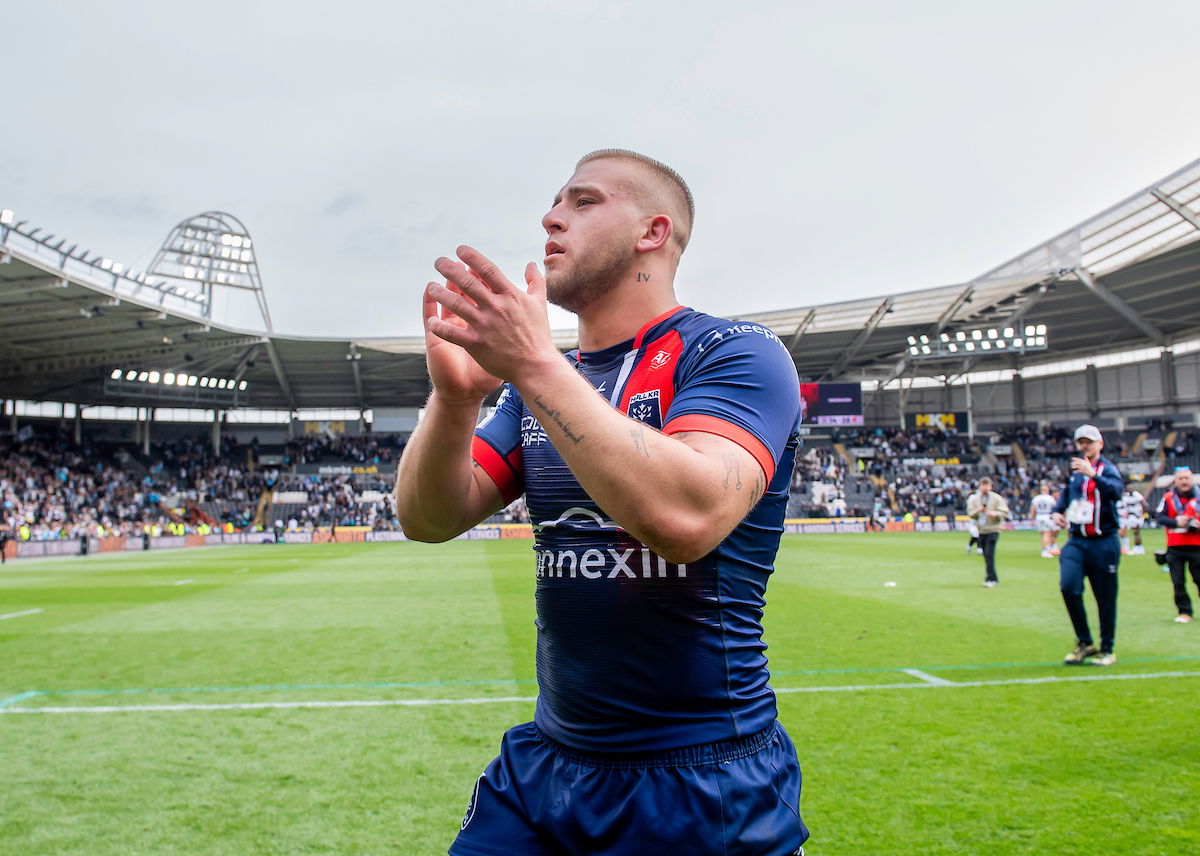 Hull KR star Mikey Lewis applauds fans