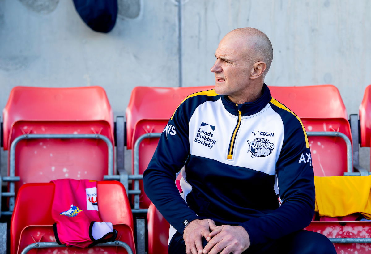 Leeds Rhinos boss Brad Arthur on the sidelines