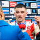Former St Helens half Lewis Dodd being interviewed