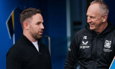 Hull FC boss John Cartwright with CEO Richie Myler