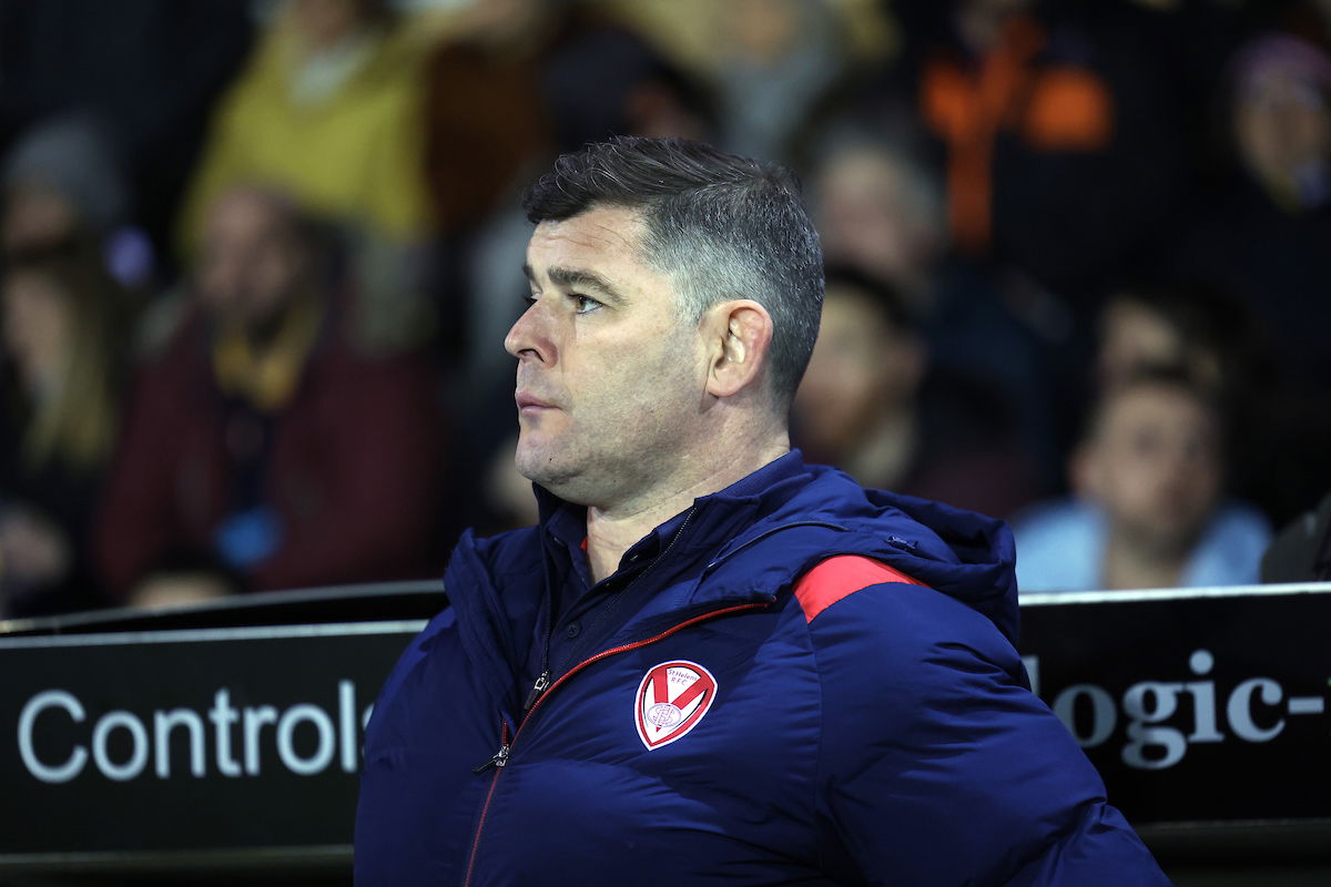 St Helens boss Paul Wellens on the sidelines