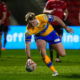 y League - Betfred Super League Round 7 - Salford Red Devils v Leeds Rhinos - Salford Community Stadium, Eccles, England - James McDonnell of Leeds scoring a try
