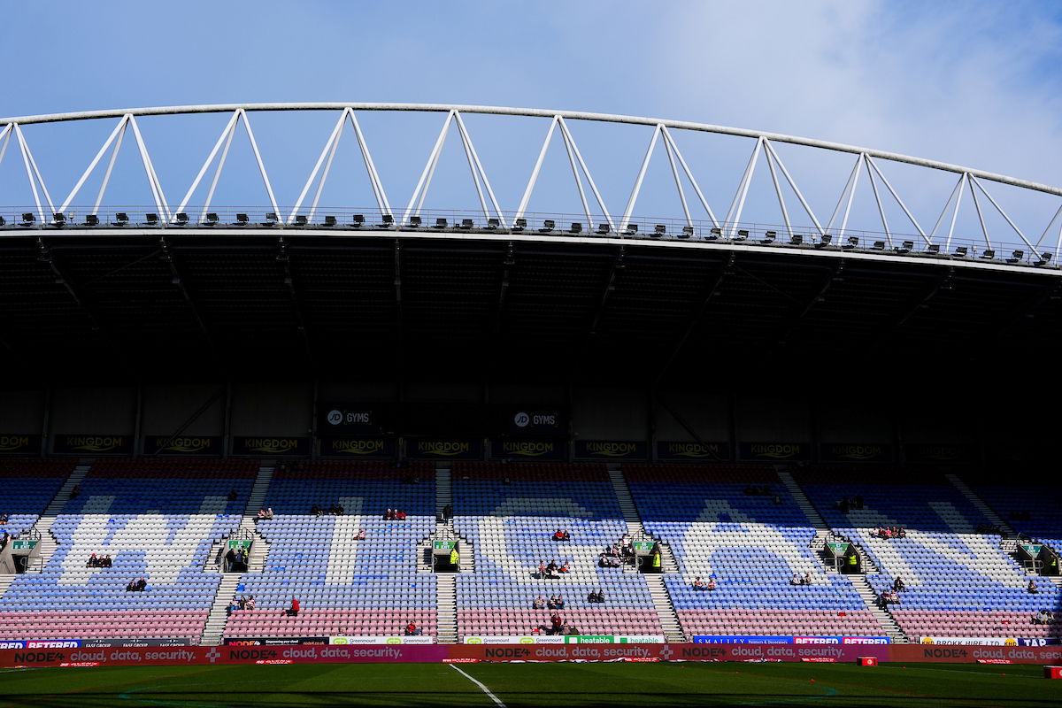 Wigan Warriors home at The Brick Community Stadium